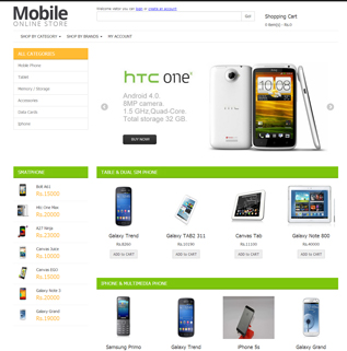 Mobile Store - Shopping Cart Software